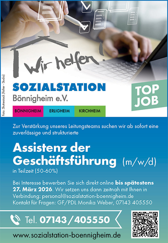 Stellenbeschreibung - Assistenz der Geschäftsführung (m/w/d)